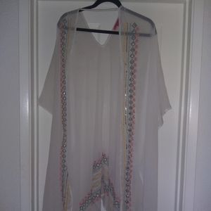 Over bathing suit robe swim Betsey Johnson